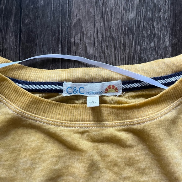 NWOT Women’s Everyday Grateful Thin Yellow Graphic Pullover Sz L - Picture 2 of 2